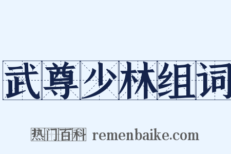 武尊少林组词是什么意思的图片